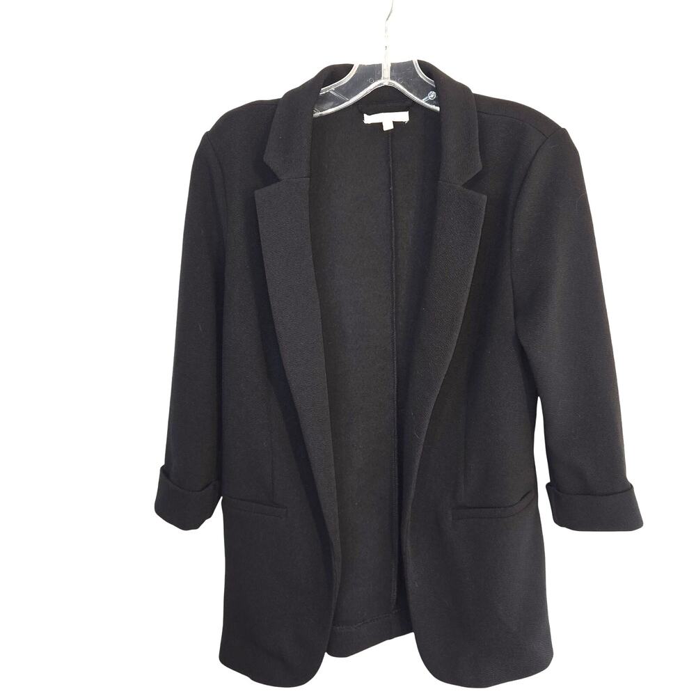 Maurices 8P Women's Blazer Black Suit Coat Petite Size Small S Jacket
